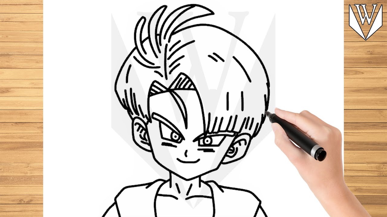 COMO DESENHAR KID TRUNKS SSJ PASSO A PASSO 