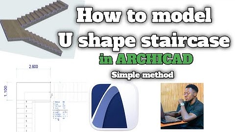 How to model U shape staircase in ARCHICAD