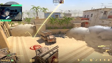 CS2 Mirage A Smokes  - CT - Jungle - Stairs Smoke #cs2