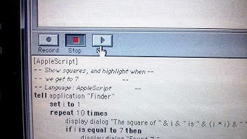 Apple Script program with loop and if statement.