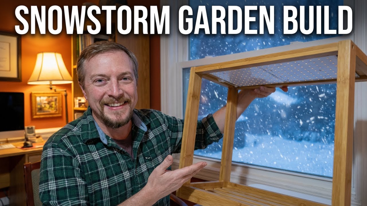 Building a Grow House in a Snowstorm | First Time Gardening