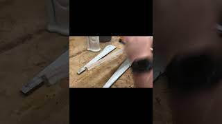Full build on channel! Video #50 - Extreme Table Saw Push Stick Safest Design FREE PLANS
Free Plans:
https://kingsfinewoodworking.com/collections/project-plans-for-sale/products/table-saw-push-stick-measured-drawing-free
Custom Push Stick From Tiger Maple and Morado
I had a few hours of down time while my older daughter Maya was completing some steps on a couple of customer projects, so Sai and I took the time to make a much needed custom push stick. One that was slightly longer than normal.
I Frequently rip shorter lengths of wood in the 2 – 3 feet range, and I am always wanting a push stick that can apply more downward force on the end of wood that is farther from me. A longer push stick will really help with this. I also wanted a push stick that is wider then the standard ¾” size I see everywhere. When I try to apply forward downward force on a narrow push stick, it will sometimes wobble side to side, which isn’t safe. Finally, I wanted a catch or hook piece on the end that I can replace after it gets a bunch of cuts through it from going over the blade.
This push stick met all of these requirements, and I got to build it out of one of my favorite exotics, Morado. Also called Bolivian Rosewood. It is a quick and easy project that only takes a couple of hours. You can of course, make this from any wood you like.
We are also including a free set of plans that you can download if you are interested.
Things that I used in the project:
Tools:
Grizzly Bandsaw - https://amzn.to/3XUUobR
Grizzly 12 Disc Sander - https://amzn.to/3wsbjH4
Empire Framing Square - https://amzn.to/3XRfnvX
Grizzly Cabinet Table Saw - https://amzn.to/3wXwzo1
BOSCH 12 Inch Sliding Glide Miter Saw - https://amzn.to/3j331SU
Kreg Trak and Stops Kit - https://amzn.to/3ZVgnkB
Kreg Self-Adhesive Measuring Tape - https://amzn.to/3DGNpLU
Push Block Set - https://amzn.to/3DvgyJX
This is all the components of the router table. These are our links.
All Woodpeckers:
Router table top: https://amzn.to/40DNVEm
Router lift: https://amzn.to/3HyOEO9
Router table stand: https://amzn.to/3JzMfFM
Router table fence: https://amzn.to/3HVlxWG
Router motor: https://amzn.to/3X28PtI
On/off switch: https://amzn.to/3YpYMjl
Flush Trim Router Bit Set - https://amzn.to/3X4YCgf
Dewalt Wood Chisel Set - https://amzn.to/3HIt4s2
3 piece Roundover Router Bit Set https://lddy.no/1ets9
Wood Glue Dispenser - https://amzn.to/3D94pKz
Rockler Silicone Glue Kit - https://amzn.to/3HXbbWs
Dewalt Bar Clamp - https://amzn.to/3Rgtzgd
Grizzly Jointer - https://amzn.to/3j09TAk
Ridgid 5-Inch Random Orbit Sander - https://amzn.to/3JefhdM
Dewalt Power Tool Combo Kit with 2 Batteries and Charger - https://amzn.to/3johJUr
Owl Tools Brad Point Wood Drill Bit Set - https://amzn.to/3WQUvUP
Respirator - https://amzn.to/3Iib0VR
Respirator Cartridge - https://amzn.to/3RVL1Ha
Safety Glasses - https://lddy.no/1etqg
Materials:
100 grit SandBlaster Ultra Flexible Sanding Sheets - https://amzn.to/3l7cWHM
150 grit SandBlaster Ultra Flexible Sanding Sheets - https://amzn.to/3HVVE9b
220 grit SandBlaster Ultra Flexible Sanding Sheets - https://amzn.to/3HvoBrj
320 grit SandBlaster Ultra Flexible Sanding Sheets - https://amzn.to/3jp4Ut1
Titebond III Glue - https://amzn.to/3wvDDIh
Sandpaper Set 5-Inch - https://amzn.to/3Wygb7S
As an Amazon Associate I earn from qualifying purchases.
Link to the KFW Community Woodworking group. Share pictures of your work & get help if needed. Join our Community Page. Woodworkers helping other woodworkers. Share advice, get project ideas. Free tips. Insider information. Get the best deals on lumber & tools: https://www.facebook.com/groups/KingsFineWoodworkingCommunity/
Help support us through Patreon: https://www.patreon.com/KingsFineWoodworking
Purchase plans on our website: https://kingsfinewoodworking.com/collections/project-plans-for-sale
Please like and share our videos. Thank You!
We love teaching the world to do woodworking. Full build on channel! Video #50 - Extreme Table Saw Push Stick Safest Design FREE PLANS