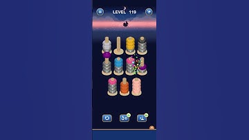 Nutsort game Basic Gameplay Level 119 #gaming #shortsfeed #shortsvideo #shortsviral