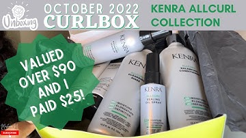 UNBOXING KENRA PROFESSIONAL ALLCURL OCTOBER 2022 CURLBOX FOR $25!