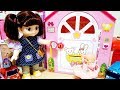Baby doll house toy microwave surprise eggs toys play
