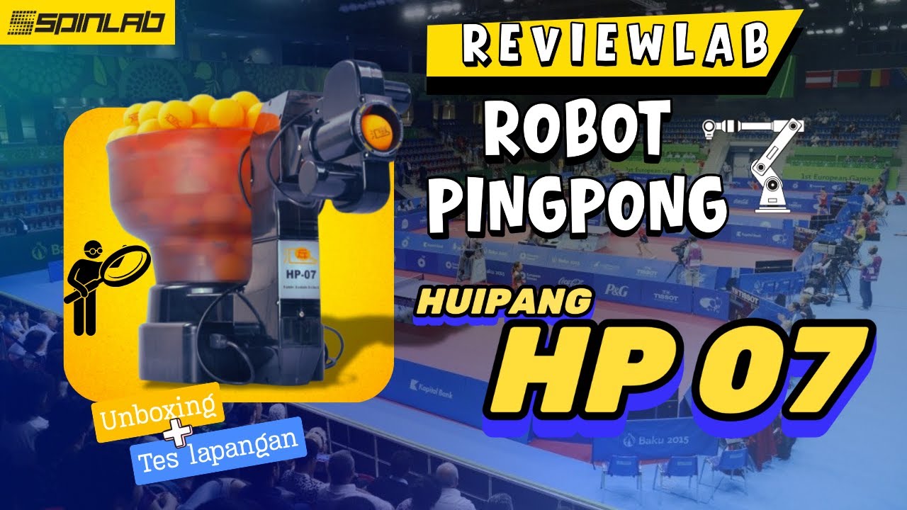 Unboxing & Review Lapangan Robot Pingpong HP07 | Cocok Buat Latihan di Rumah?