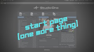 One More Start Page Trick