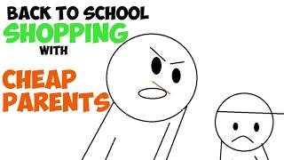 Back To School Shopping With CHEAP PARENTS!