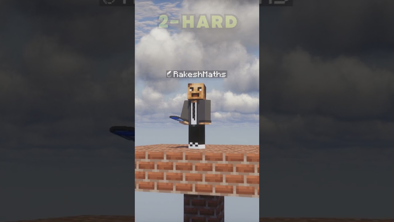 MLG Easy To Extreme Level #shorts #minecraft