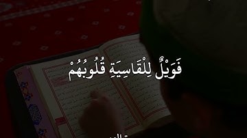 سعدالغامدي(سورةالزمر)أَفَمَنْ شَرَحَ اللَّهُ صَدْرَهُ لِلْإِسْلَامِ فَهُوَ عَلَىٰ نُورٍ مِنْ رَبِّهِ