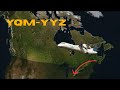 flying Portor airlines YQM-YYZ