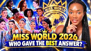 MISS WORLD 2026 Who Gave the BEST Answer? | My Honest Review!