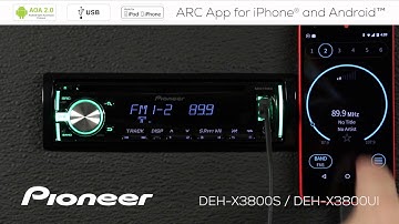 How To - DEH-X3800S - ARC App for iPhone and Android