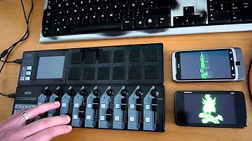 Modifying OpenGL ES 2.0 shader parameters real time over the air with MIDI devices