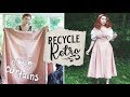 Turning Old Curtains/Tablecloths Into Vintage Styles! || Recycle Retro Ep. 1