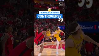 Thompson INJURES Reaves 🤕👀 #Lakers #LALakers #HoustonRockets #NBAPlayoffs