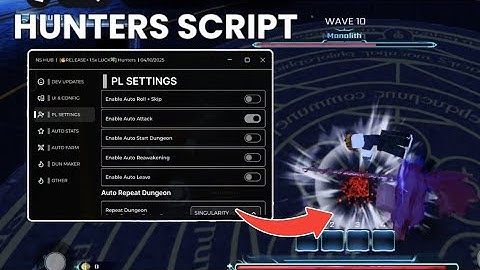 *OP* Hunters Script - [ AUTO ATTACK | AUTO DUNGEON | AUTO FARM | AUTO ROLL ]