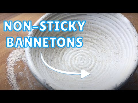 Como usar um Banneton Proofing Basket e tornando-antiaderente