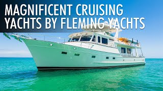 Top 5 Impressive Cruising Yachts ($3 Million+) by Fleming Yachts 2023-2024 | Price &amp; Features