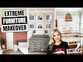 EXTREME FURNITURE MAKEOVER - DIY PAINTED FURNITURE FLIP - THRIFT FLIP 2020