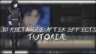 3D rectangle tutorial After Effects AMV