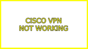 Ubuntu: Cisco VPN not working (3 Solutions!!)