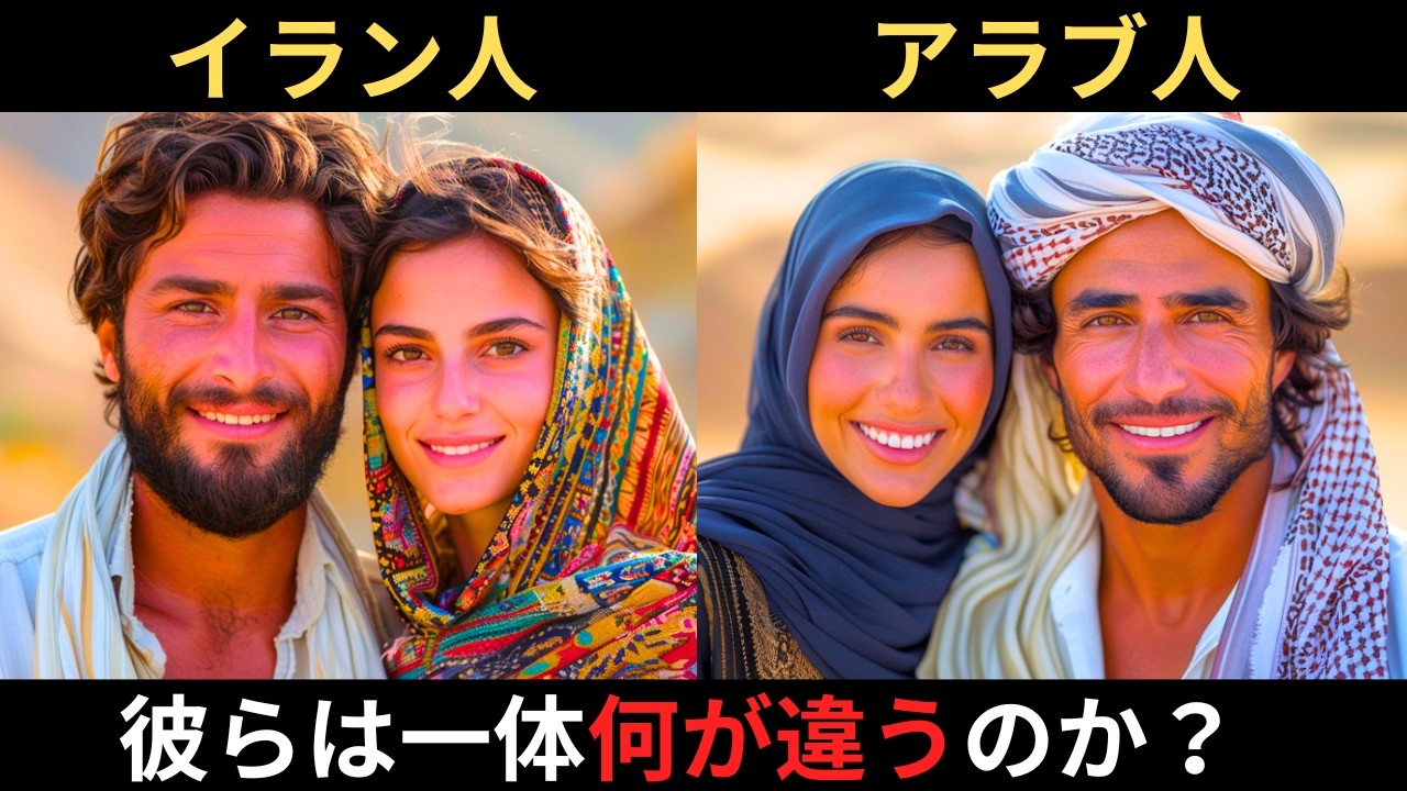 イラン人とアラブ人の違いとは？DNAからわかる彼らのルーツの違いとは？