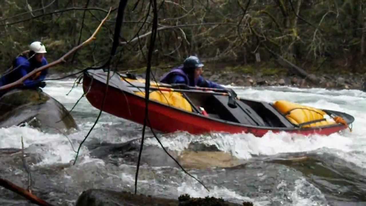 open canoe whitewater self rescue, chilliwack river