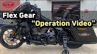 Flex Gear Operation Video // HarleyDavidson, Honda Goldwing, Indian, Kawasaki, BMW motorcycle