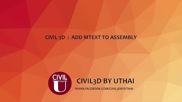 Civil 3D : V3Tools Add Mtext to Assembly