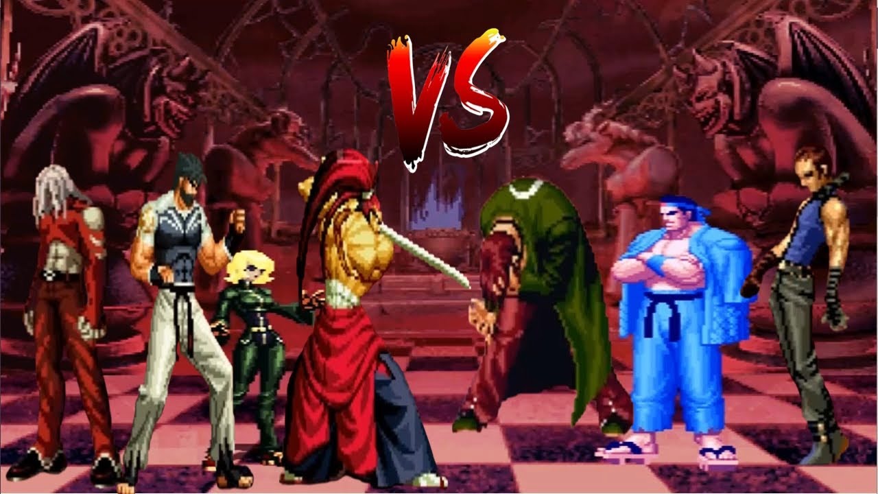 [KOF Mugen] another ryo buriki Team [vs] freeman iori k9999 Team - YouTube