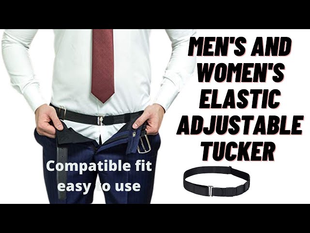 Men's and Women's Elastic Adjustable Tucker shirt stay belt