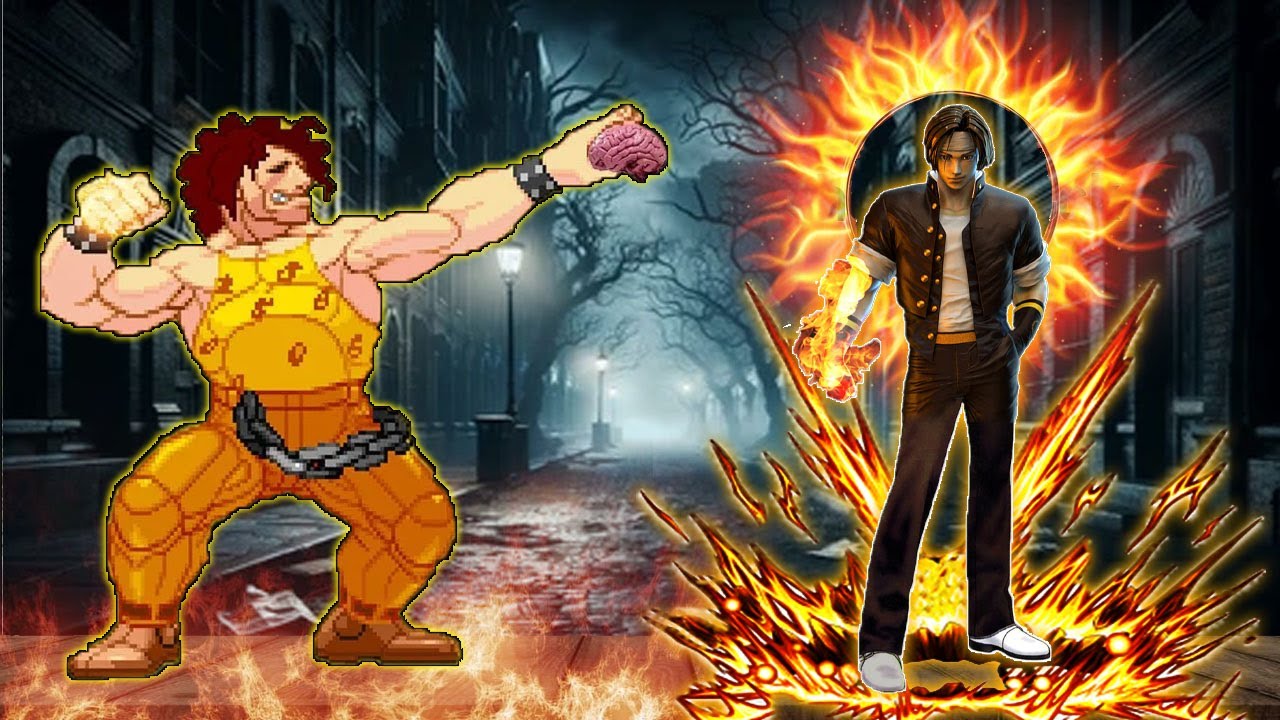 [Mugen KOF] Bomber Hugo vs Kyo Kusanagi Team - YouTube