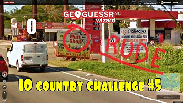 Geoguessr - Raad 10 LANDEN OP EEN RIJ zonder te bewegen!!