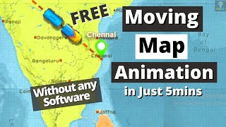 Moving Map Animation | How To Create Moving Map Animation | Free Map Animation for Videos screenshot 1