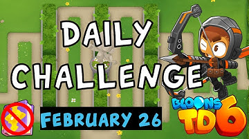 Bloons TD 6 Daily Challenge | Dart Monkey Training | No MK No Powers | February 26 2023