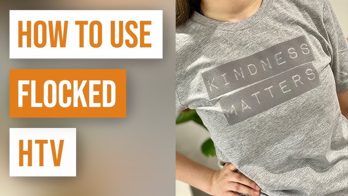 How to use flocked heat transfer vinyl - Creative Fabrica