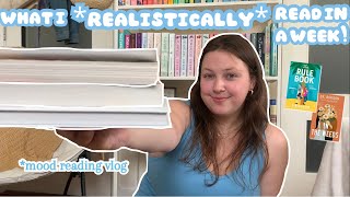 what i realistically read in a week! 📖 mood reading vlog