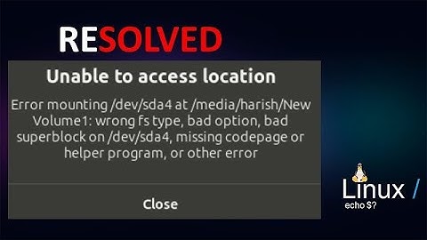 UNABLE TO ACCESS HDD ON LINUX PROBLEM SOLVED