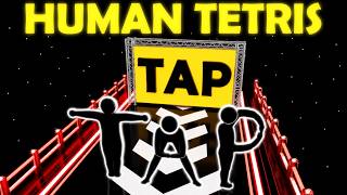 HUMAN TETRIS 3 PLAYERS CO-OP | Impossible Edition | Immersive Interactive Warm Up