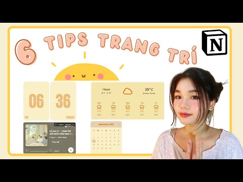 Video 6 tips cơ bản xây dựng Aesthetic Notion | Notion không... - youtube