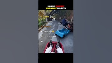 Ranking FUNNIEST Mario Kart Moments 🏎😂 #ranking #mariokart #fails