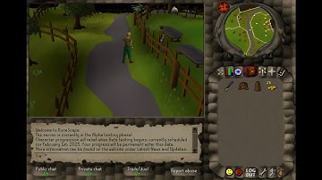 Running from Lumbridge to Varrock (2004Scape)