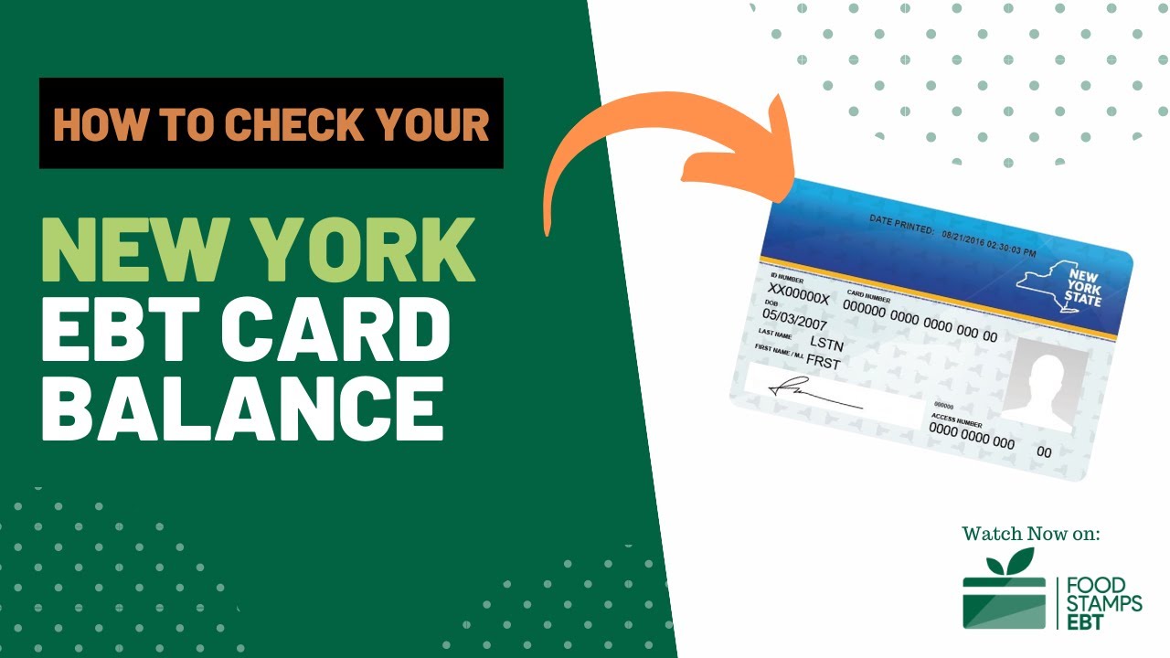 How to Check New York EBT Card Balance YouTube