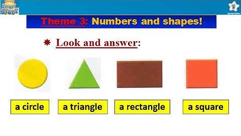 I Learn Smart Star 1 Special Editon Theme 3 Numbers and Shapes lesson 2 Shapes
