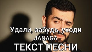 JANAGA — Удали, забудь, уходи (Lyrics. Текст песни)