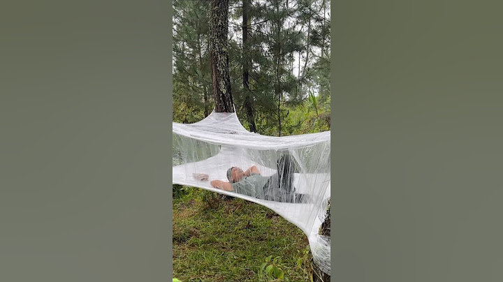 SOLO CAMPING HEAVY RAIN WITH PLASTIC WRAP - RELAXING CAMP - AMAZING BUSHCRAFT TENT #shorts