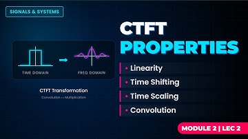 CTFT Explained in One Shot: Convolution, Parseval’s & Properties | Signals and Systems Module  2 ;L2