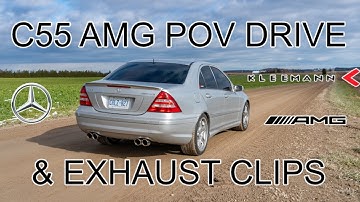 C55 AMG Straight Pipe Kleemann Headers and Valved Mufflers (POV Drive)