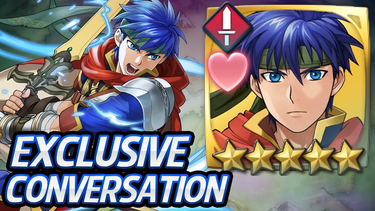 Fire Emblem Heroes - Ike 5 star Lv40 Exclusive Conversation + Voice